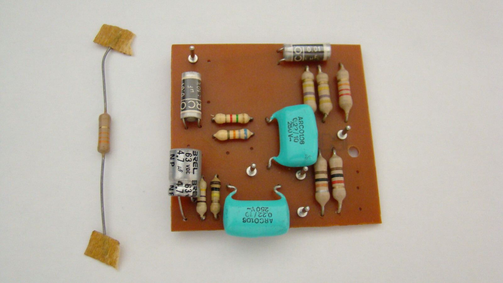 VINTAGE STYLE WAH BOARD EARLY VOX TYPE ARCO CAPACITORS