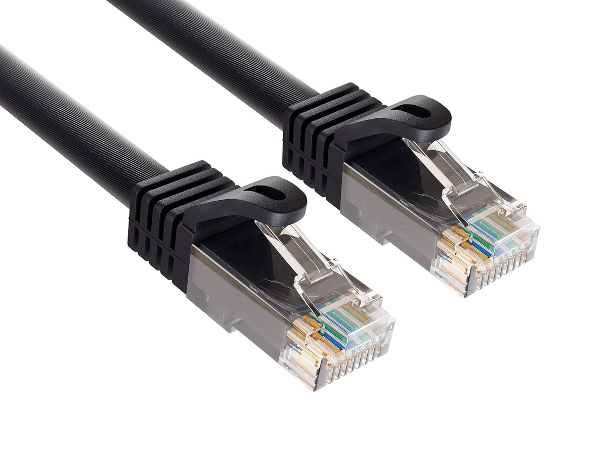 12ft Cat6a Ethernet Cable 10Gbps Snagless RJ45 for Gaming PS5 PC Router, Black