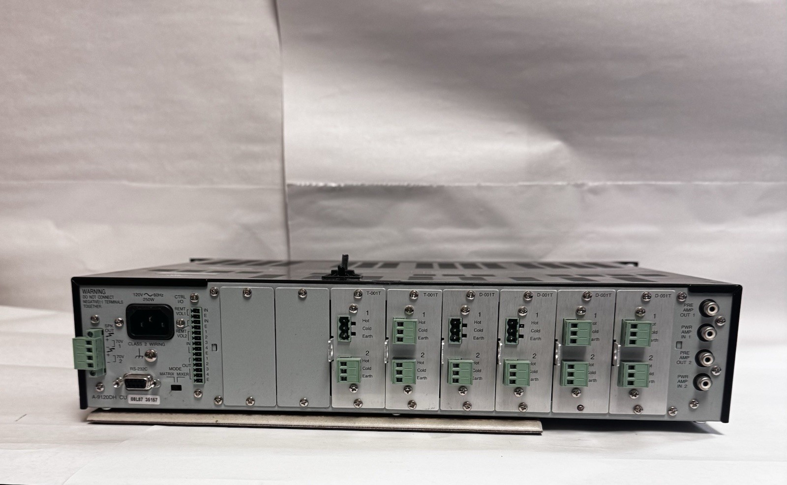 TOA 9000 Series Amplifier Model A-9120DH CU