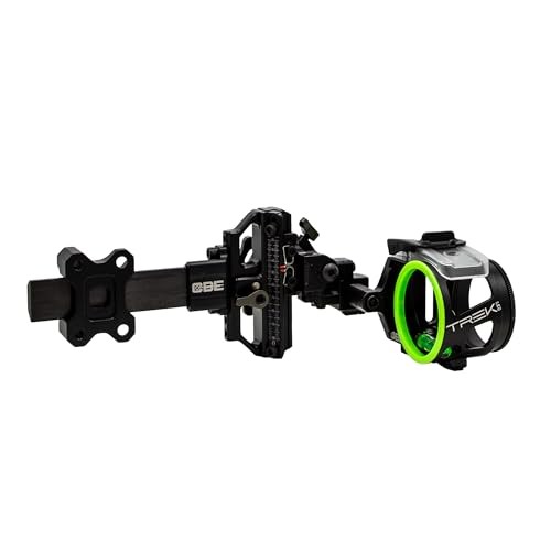CBE Trek Pro 1-Pin .019" Fiber Bow Sight, LH, Adjustable Axis (CBE-TKP-1-LH-19)