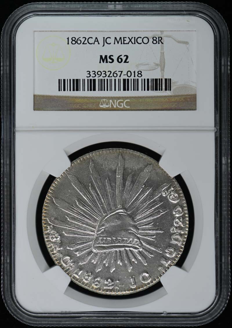 1862CA JC MEXICO 8R NGC MS62