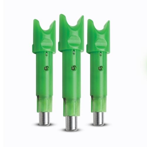 TenPoint ACU-X Snap-On Lighted Crossbow Nock Green 3 Pack HEA-3813G