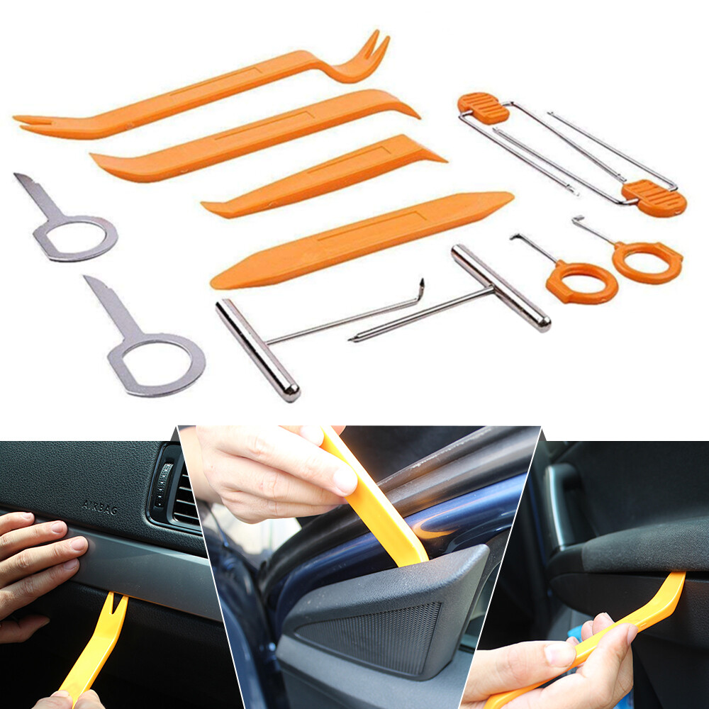 Car Radio Audio Stereo Door Trim Dash Panel Install Removal Pry Tool Tools Kit