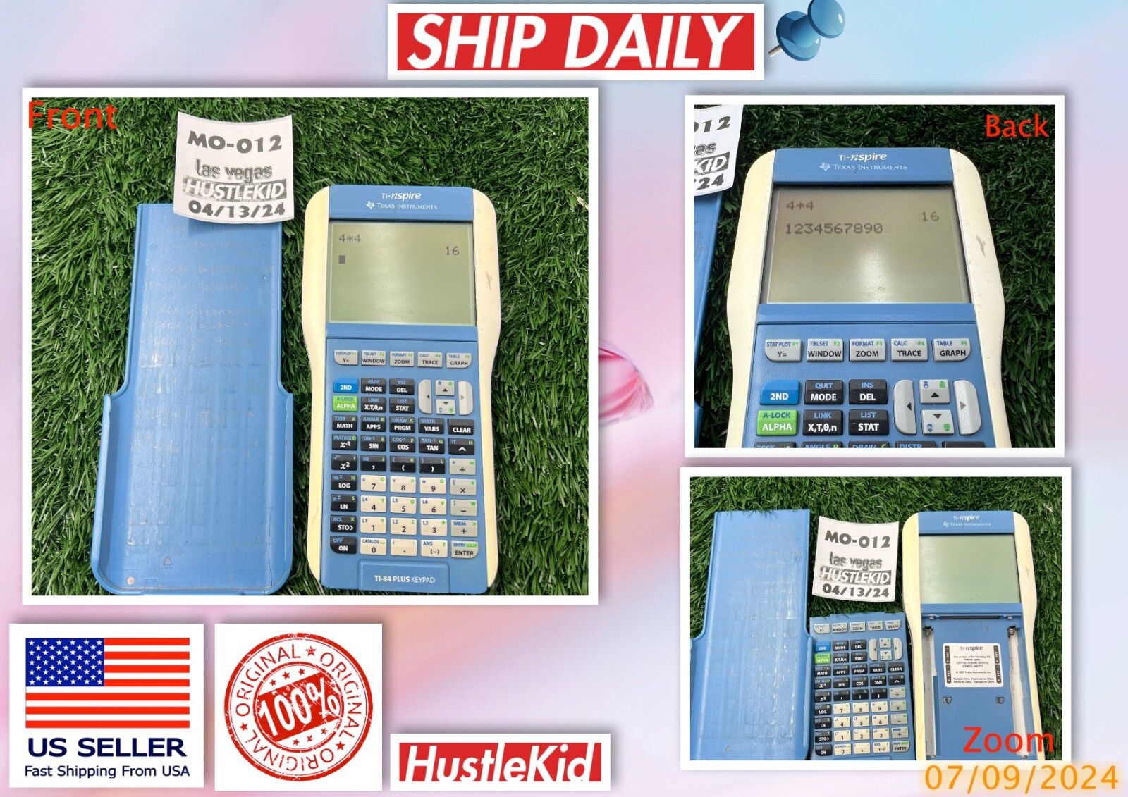 Genuine Texas Instruments TI-Nspire Yellow/Black Calculator TI-84+ *TESTED*🔥MO
