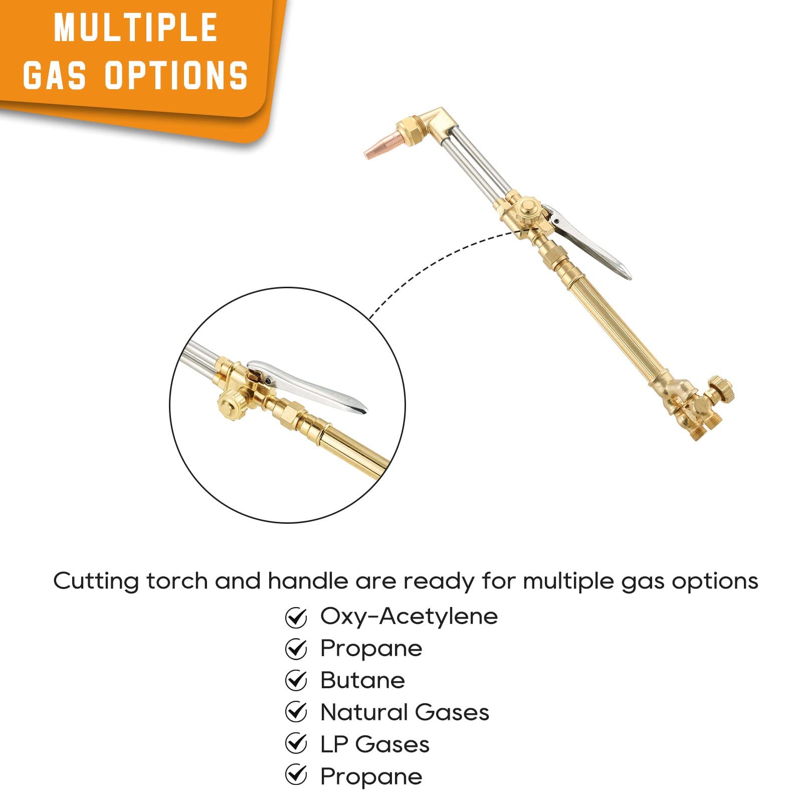 MYFULLY Medium Duty Oxygen/Acetylene Welding Torch | Victor Type Torch Handle...