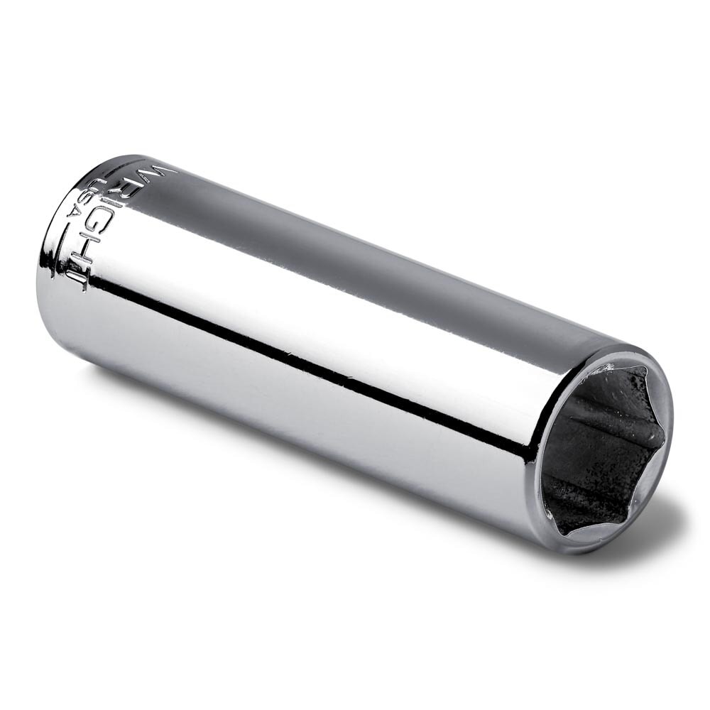 Wright Tool 2509 1/4" Drive Chrome Deep Socket 6 Point SAE 9/32"