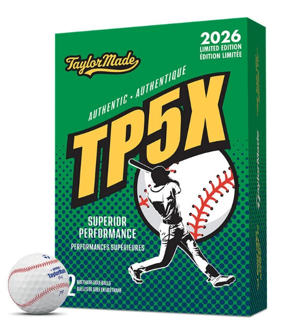 TaylorMade Baseball Yellow White 12 or 24 Golf Ball TP5 TP5x Limited Edition NEW
