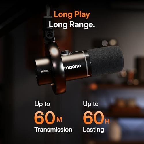 Wireless Dynamic Microphone USB XLR Podcast Streaming Desktop Stand Noise