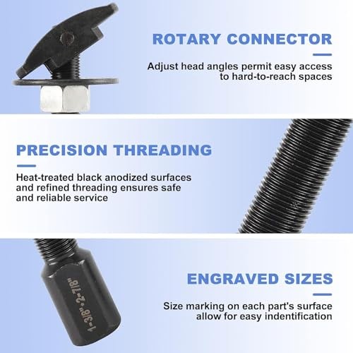Rear Axle Bearing Remove Puller Tool Kit Bearing Remover Set with Slide Hammer