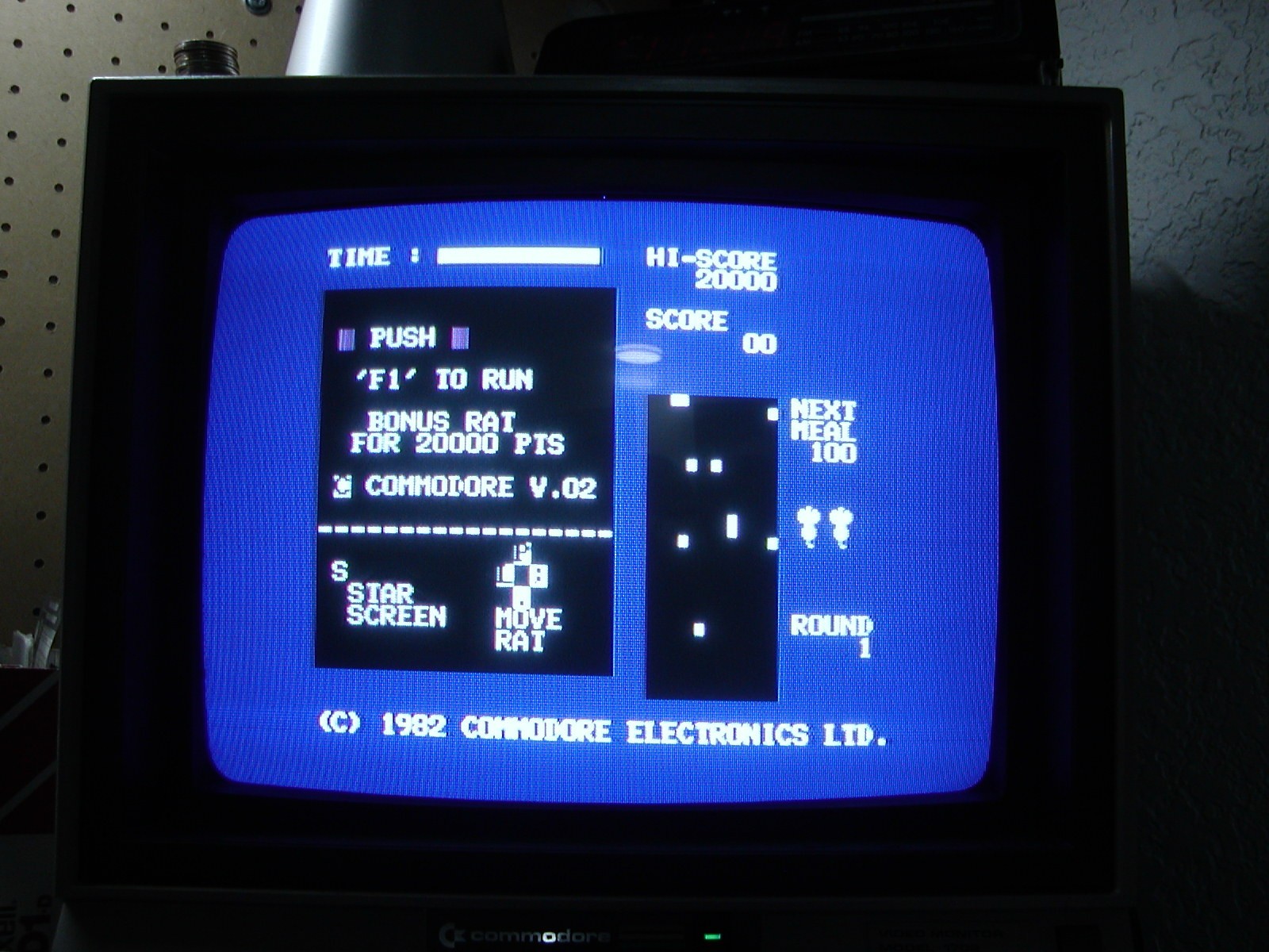 Commodore RADAR RAT RACE Cartridge by COMMODORE - Tested & WORKS!