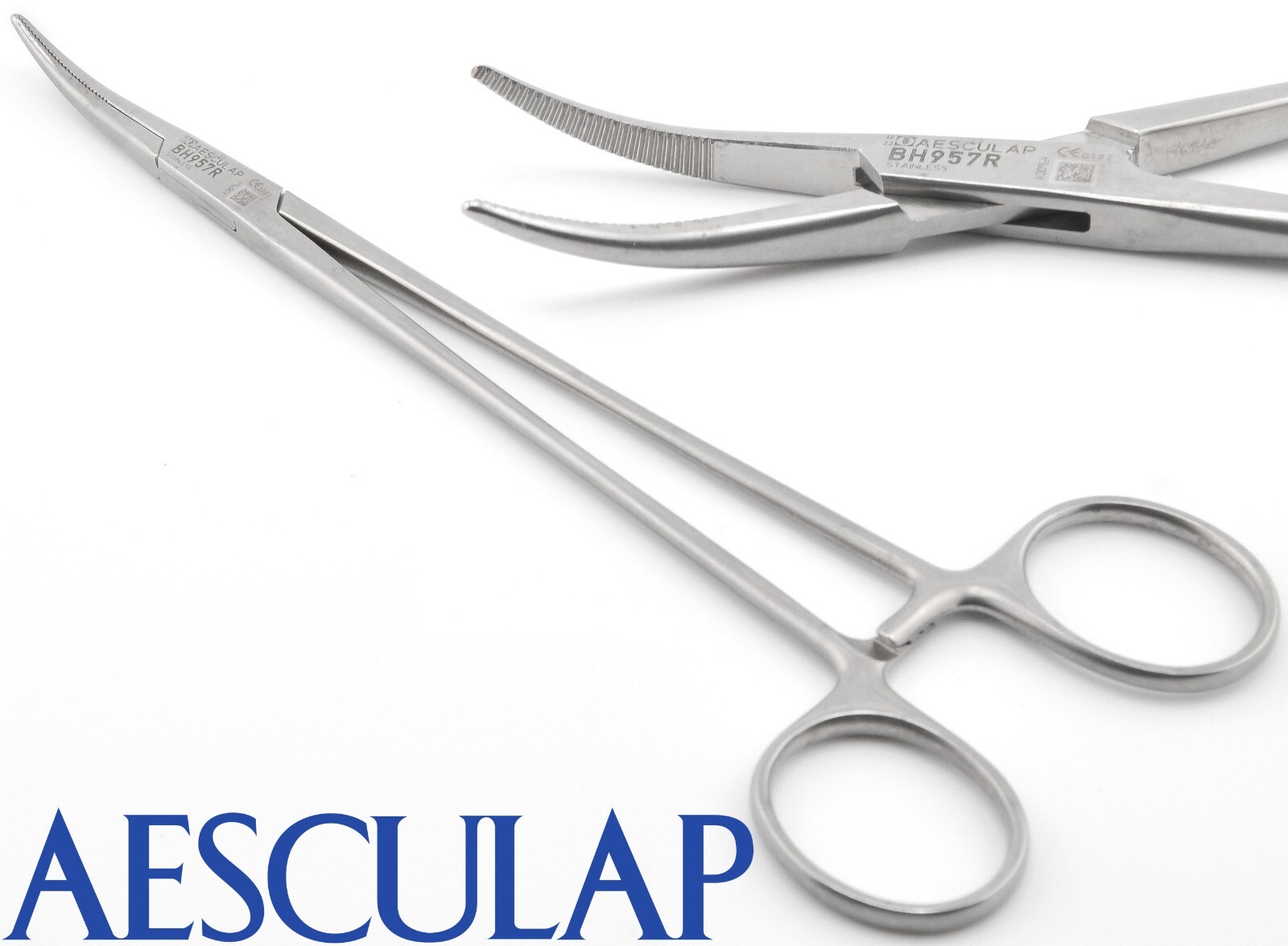 AESCULAP BH957R Schnidt Tonsil Crile Curved Slight CVD Clamps Forceps 7.25"