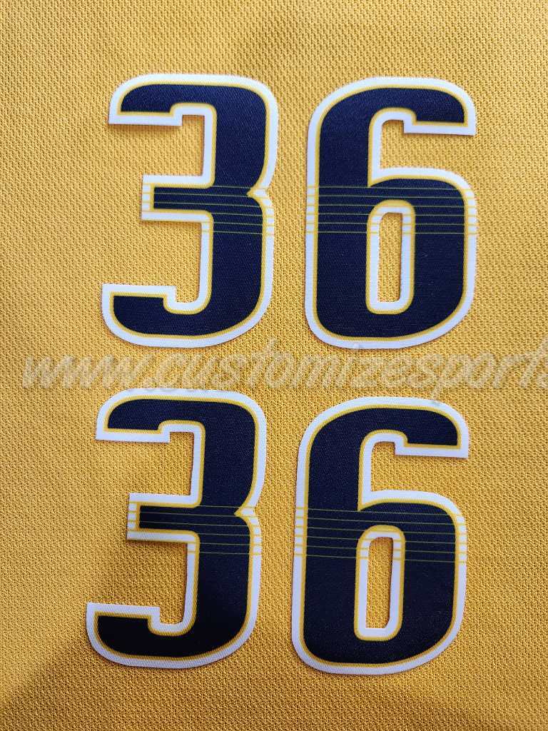 Nashville Predators Customized Number Kit For 2017-Present Home Uniform