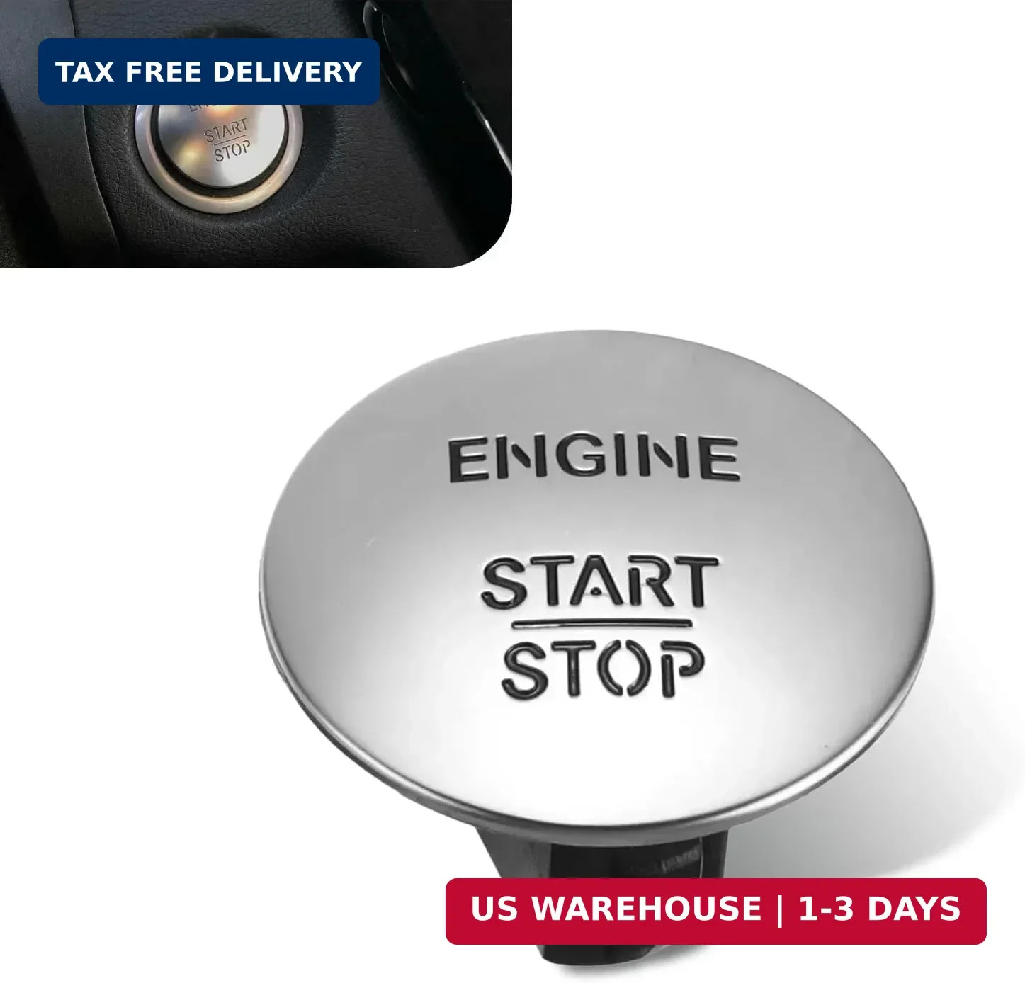 Engine Start Stop Button Switch, Compatible with Mercedes-Benz All Series
