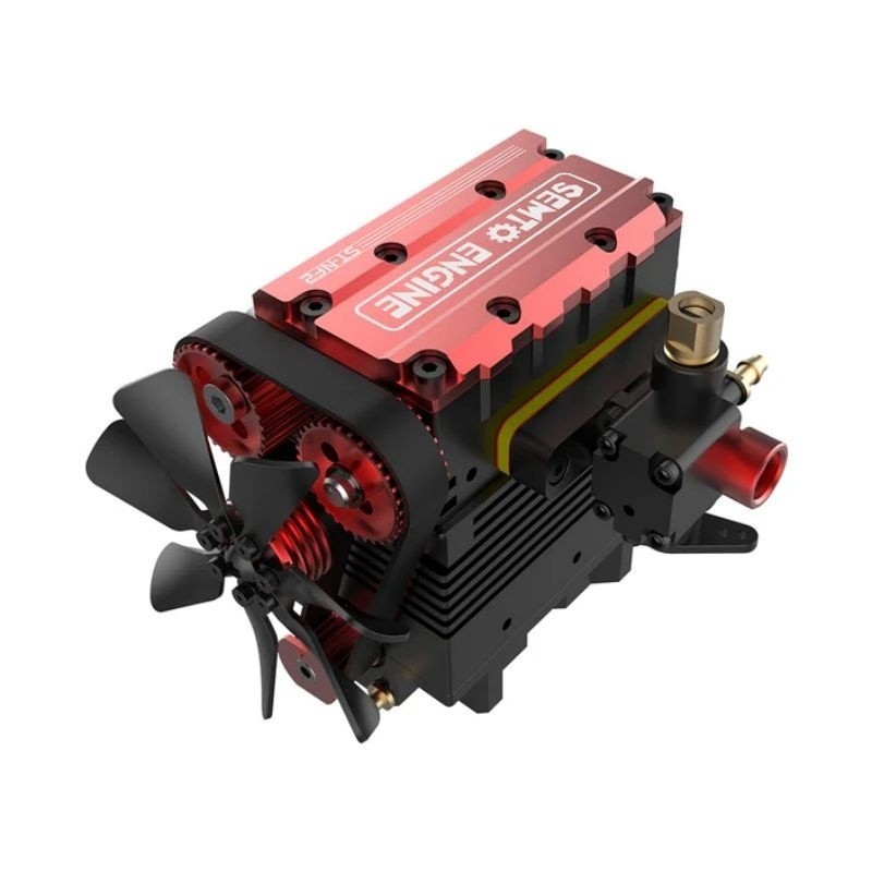 L200AC 4-Stroke 7cc 2-Cylinder Nitro Engine Kit & Ignition Module Assemble Model