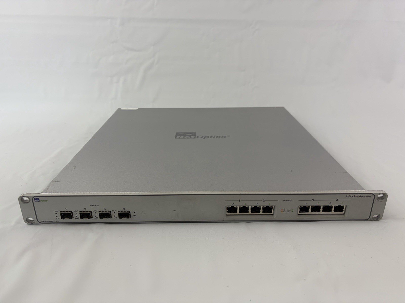 NetOptics LA-IF4CU4SFP 4-Port In-Line Link Aggregator Tap 1U Rackmount