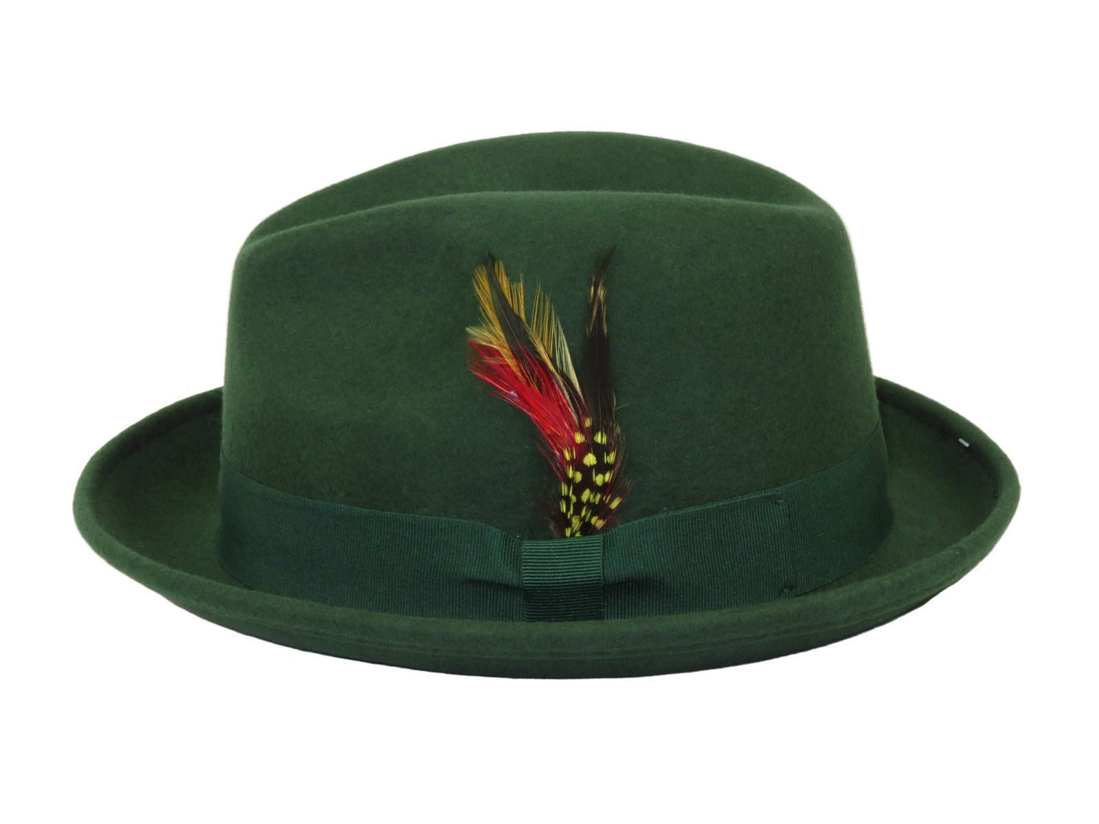 Men's Broner Wool Hat Classic Soft Fedora SCORSESE 73-787 Pine Green