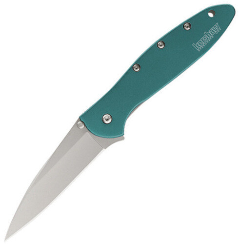 Kershaw Leek - Teal Knife 1660TEAL 4" closed framelock. 3" bead blast finish San