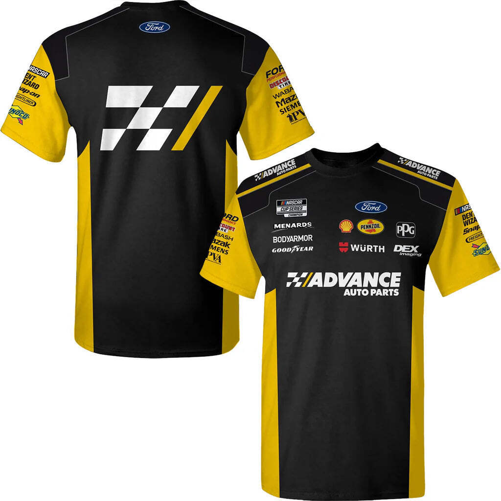 Ryan Blaney Advance Auto Parts Sublimated Uniform Pit Crew T-Shirt