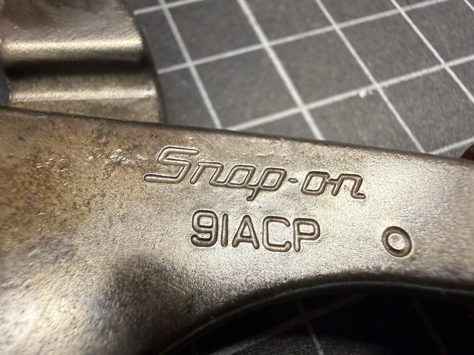 SNAP-ON 91ACP 9" Adjustable Interlocking Channel Pliers RED Soft Grip