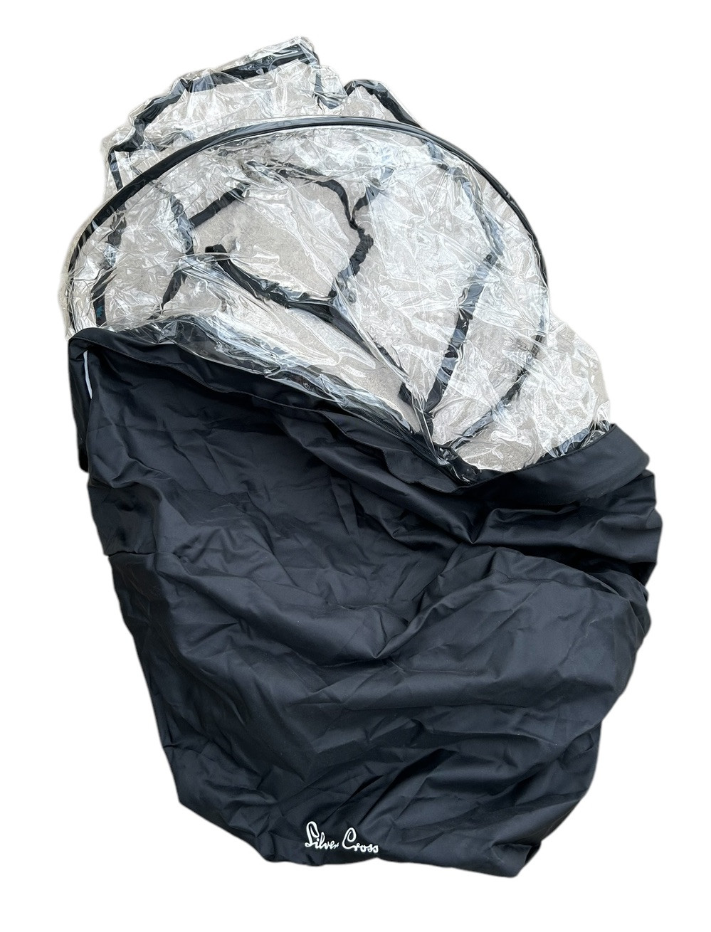 Genuine Silver Cross Comet Baby Carriage Stroller - Clear Rain Cover with Bag