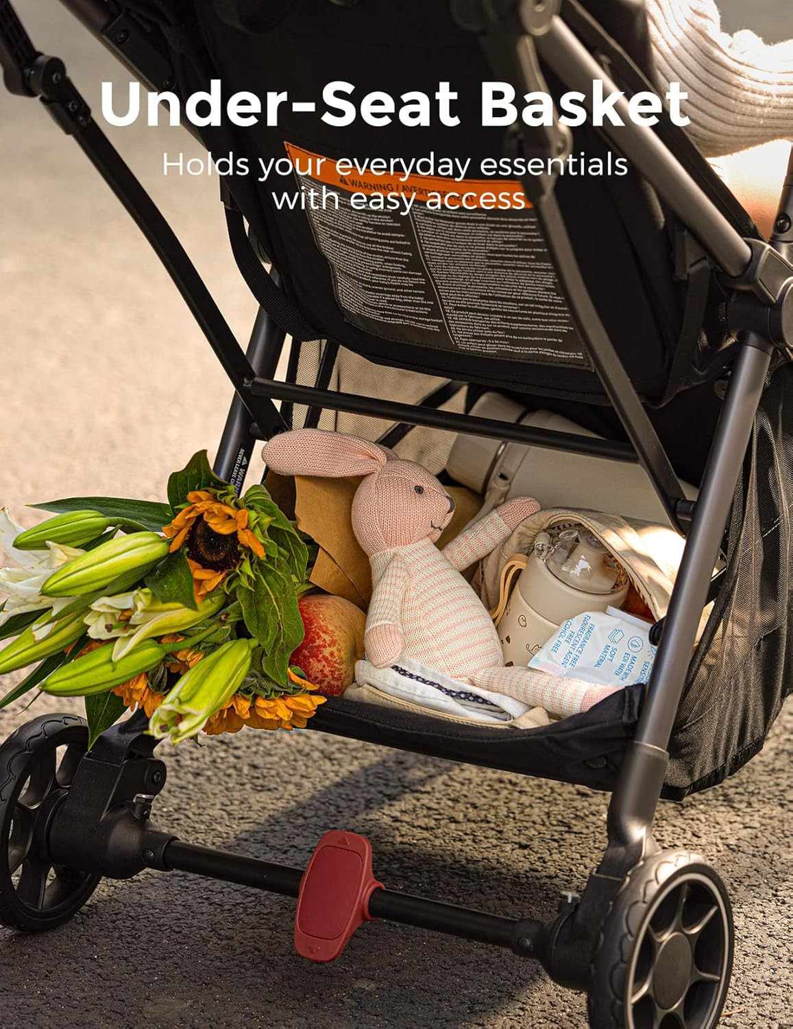 Clickgo Lightweight Stroller, Compact Travel Stroller for Airplane with One-Clic