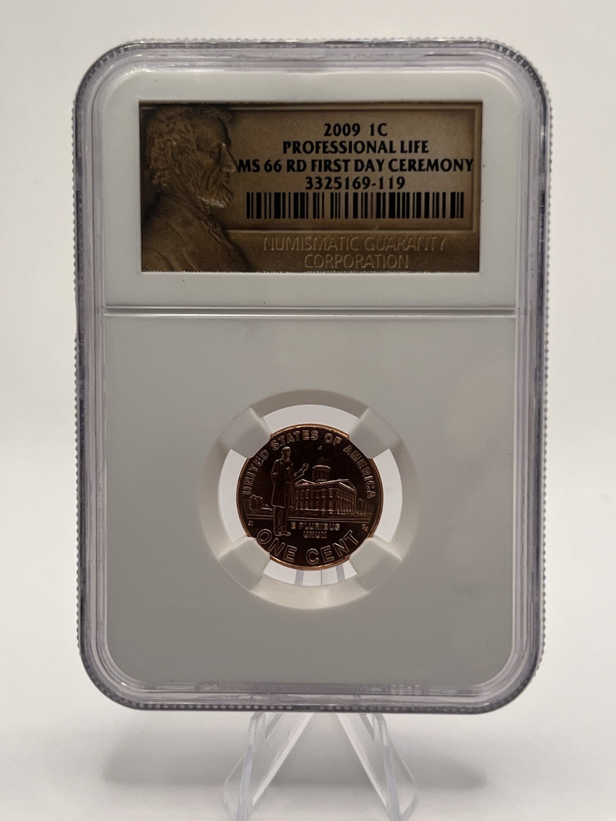 2009 Lincoln Bicentennial Cent Professional Life MS66 RED NGC First Day Ceremony