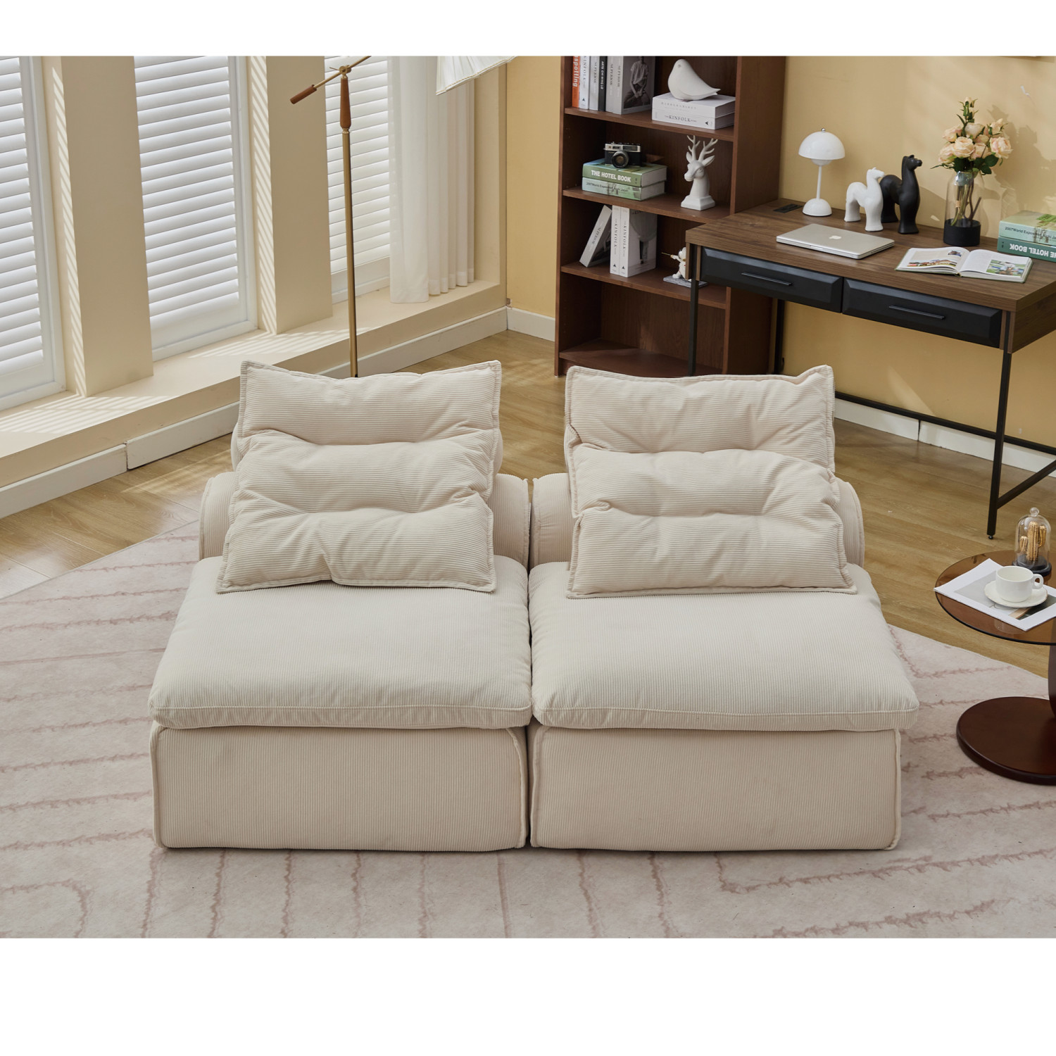 Modular Sofa Couch 2 Seater Sectional Sofa Upholstered Sofa For Living Room