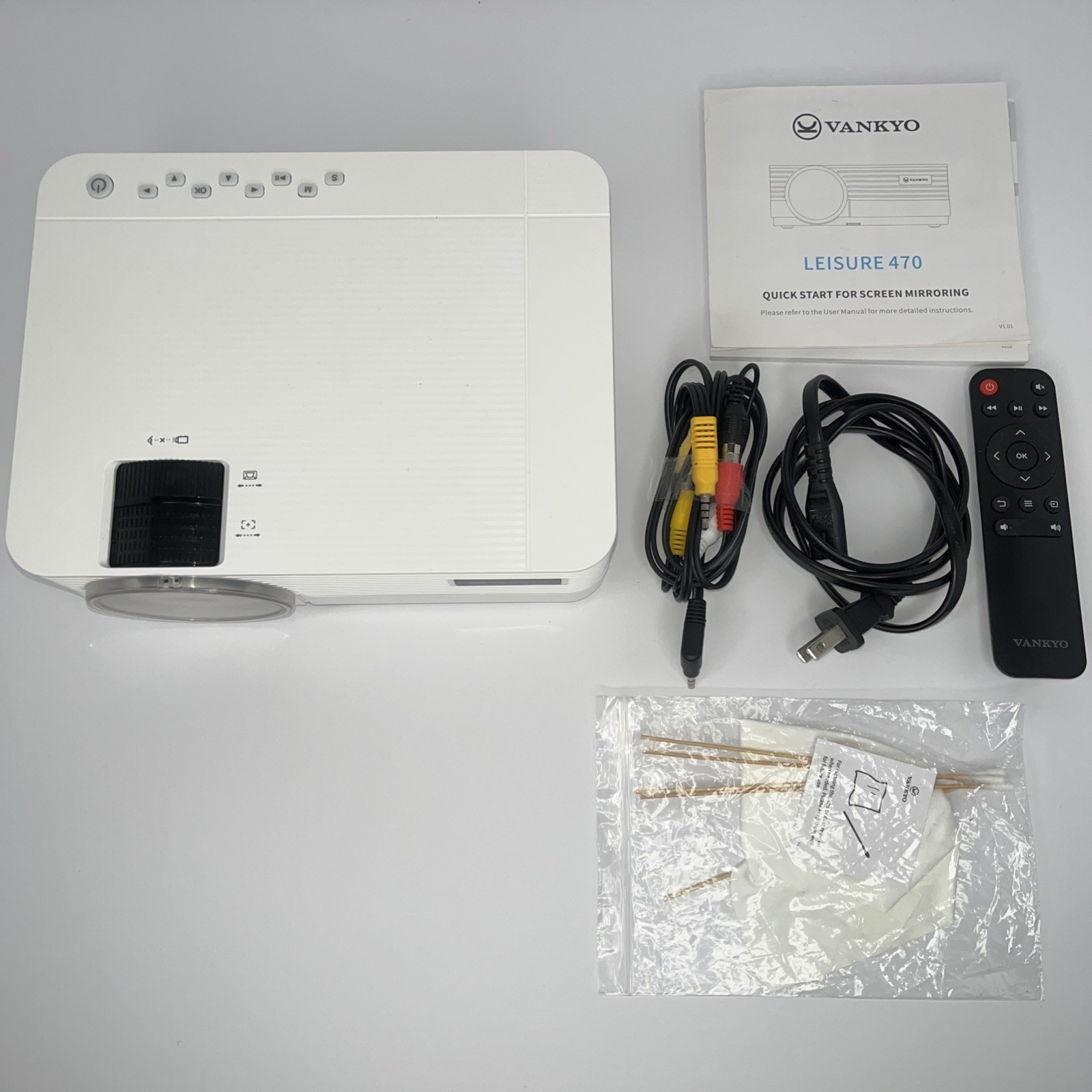VANKYO Leisure 470 Portable Projector 720P HD WiFi HDMI Home Theater AB