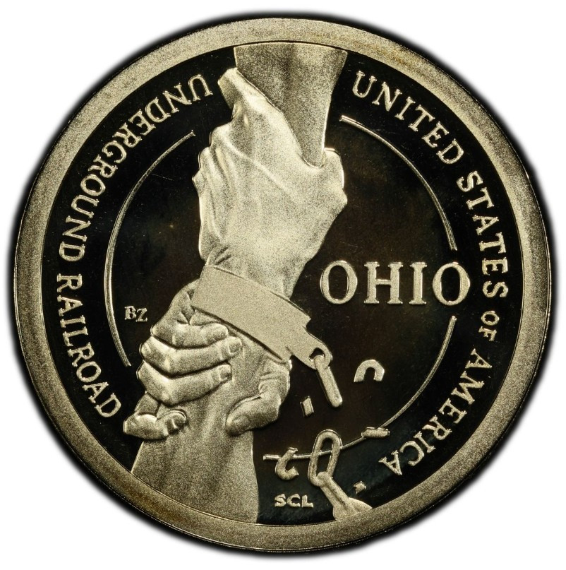 2023-S Proof Underground Railroad Ohio Innovation Dollar 1$