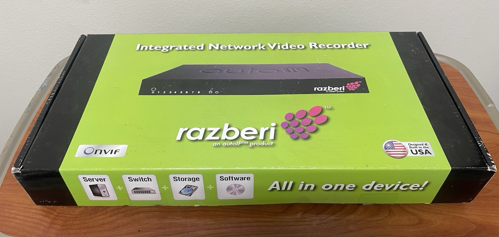 Razberi GV-RAZ 2TB autoIP Surveillance Home Security NVR GV-RAZ-2T Onvif