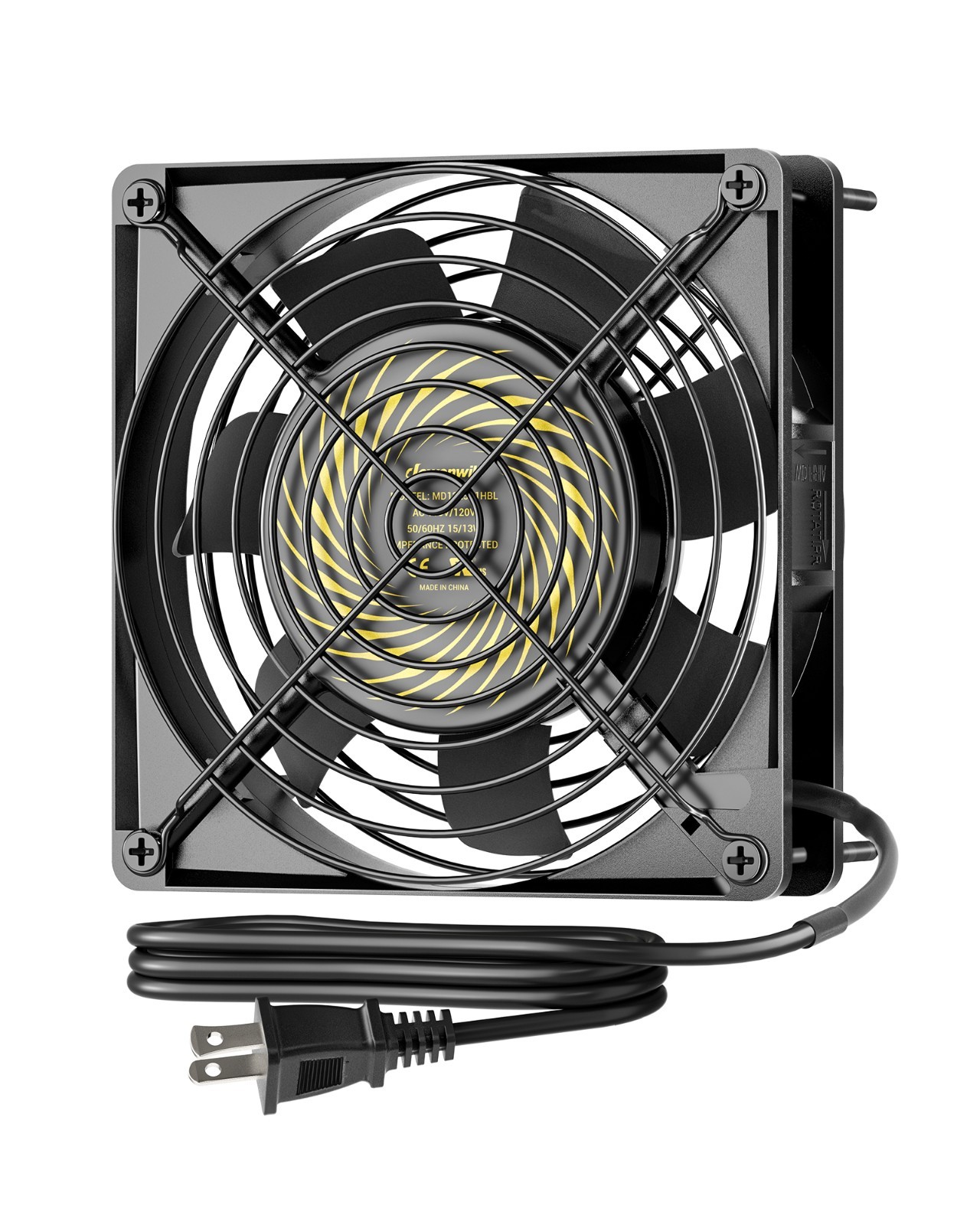 DEWENWILS Waterproof AC Exhaust Fan 120mm 60CFM for Refrigerator Compressor
