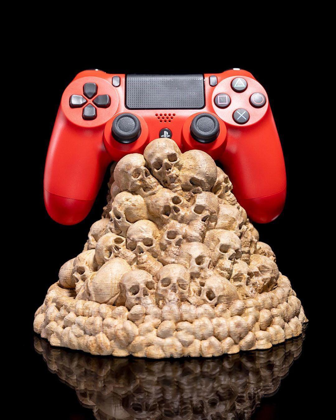 Skull Controller Holder Fate of the Fallen Fantasy Gaming Accessory Unique