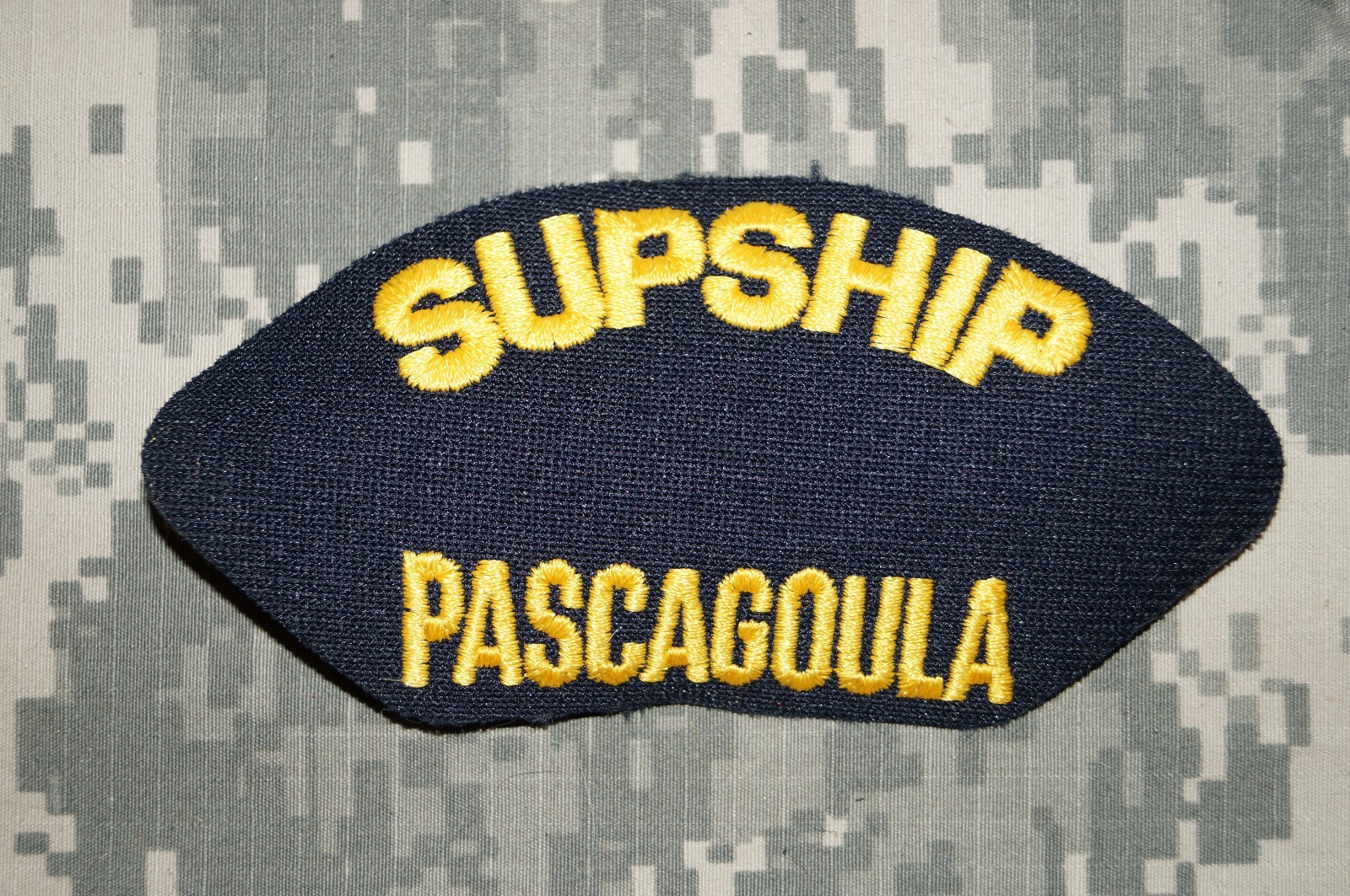 NEW RARE US Navy USS SUPSHIP Pascagoula Embroidered Cap Military Patch