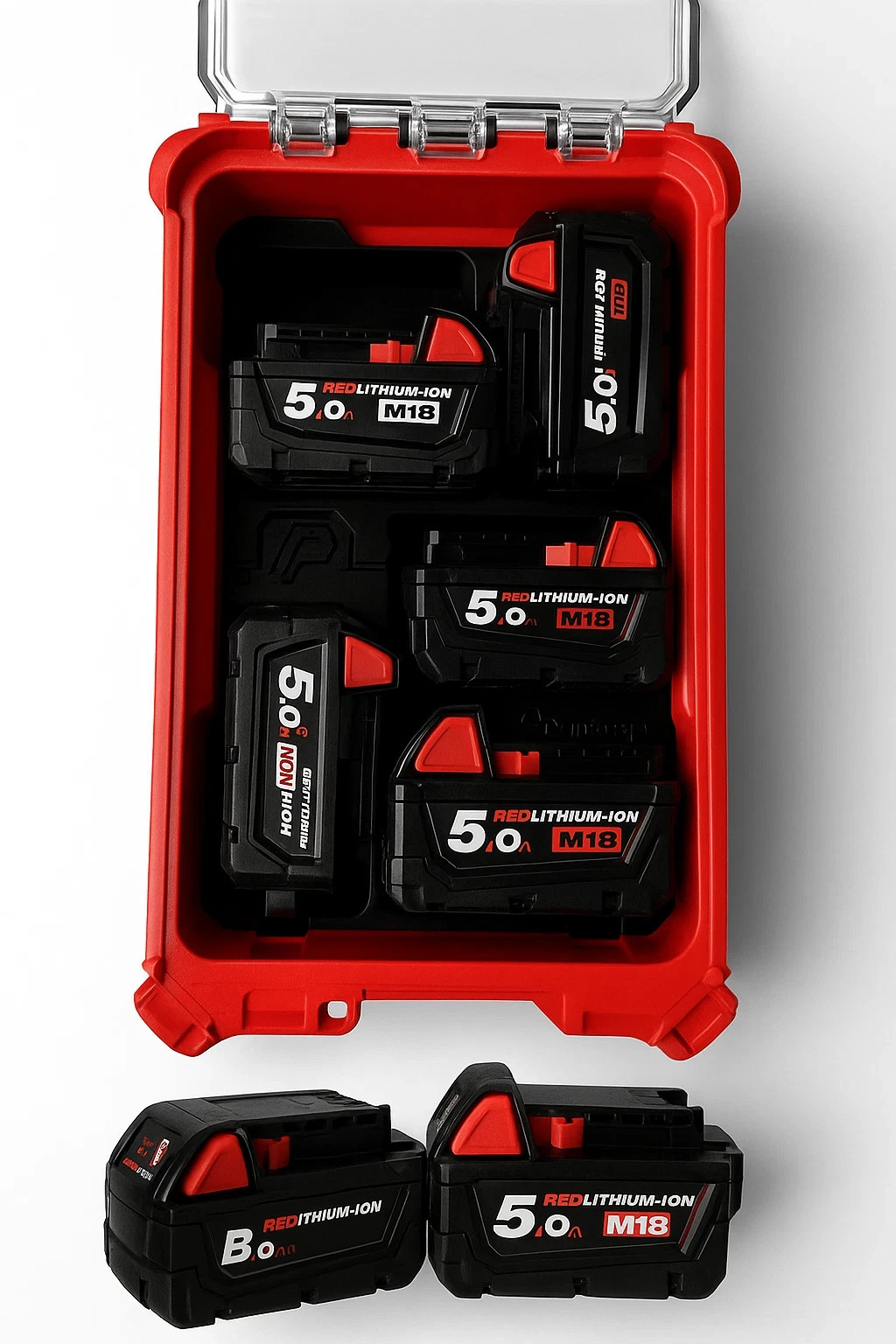 Milwaukee Packout Deep Storage Tray for M18 Batteries 8435 (Insert Only)