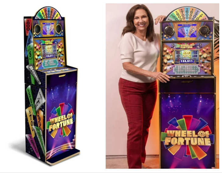 Deluxe Arcade1Up Wheel Of Fortune Adult Casinocade Video Arcade Machine 24 Games