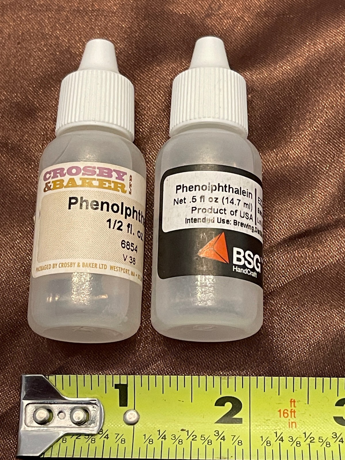 Phenolphthalein pH Indicator Solution 0.5 ounce bottle, Two pack