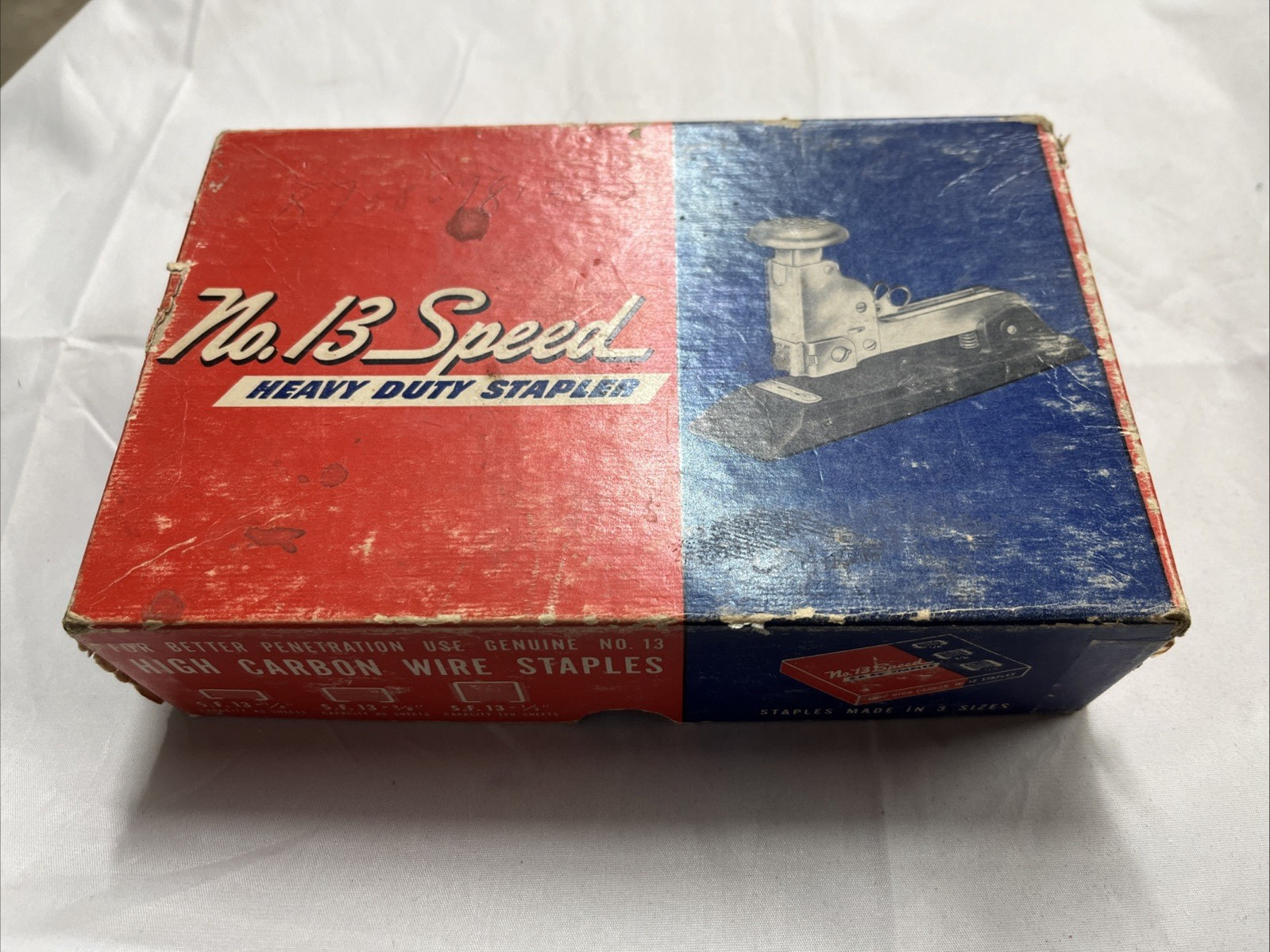 Vintage Swingline No. 13 Speed Stapler Gray Color Heavy Duty - NOS - W/ BOX
