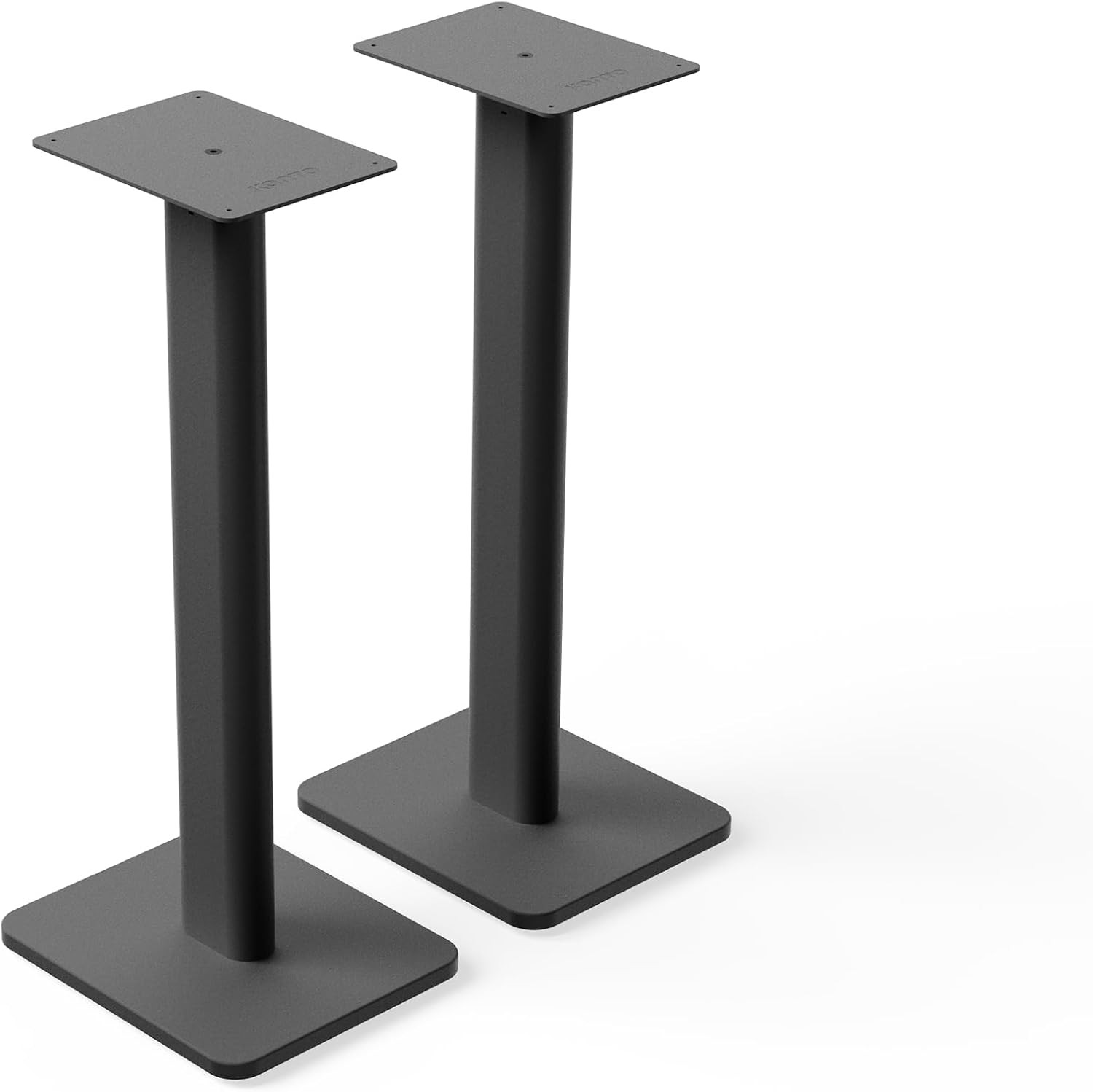 Height Adjustable Speaker Stands for Bookshelf Speakers - Black Pair