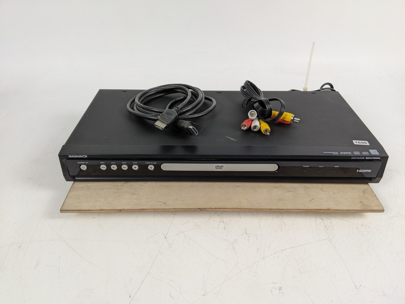 Magnavox BDP170MW8 DVD Player HDMI 1080p Upconversion Tested Working