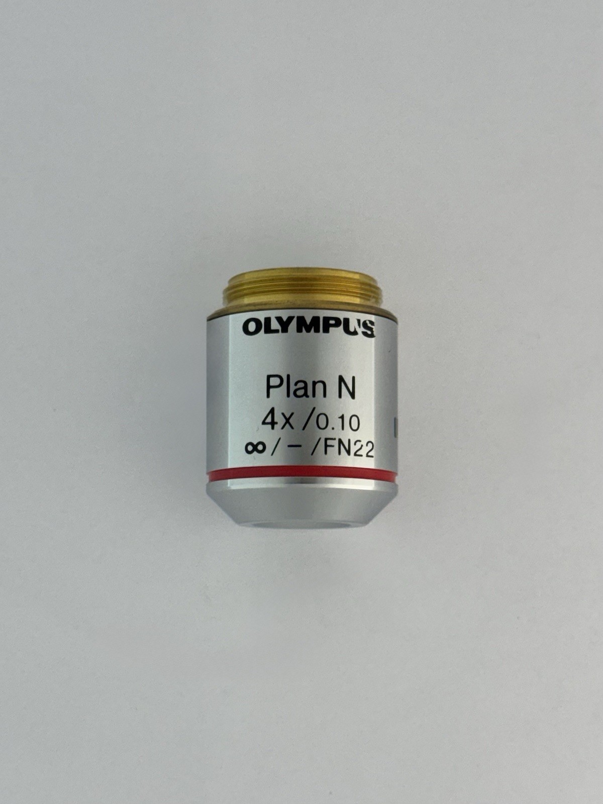 Olympus Plan N 4x/0.10 ∞/- RMS Microscope Objective Lens