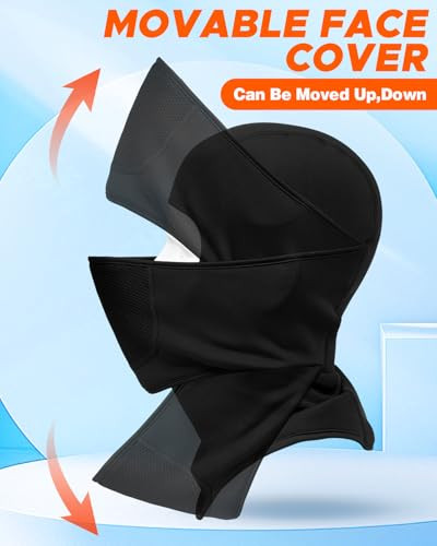Balaclava Face Ski Mask with Movable Deisgn for Men Women-Fleece 1 Armygreen