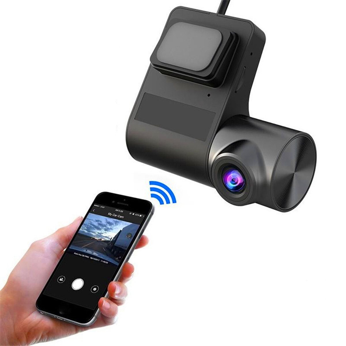 Car Front Windshield DVR Dash Camera Loop Recording ADAS 170° Wide Angle Dashcam
