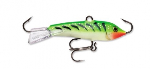 Rapala Jigging Rap 02 W2-GGT Glow Green Tiger 1 1/4" 1/8 oz Ice Fishing Lure