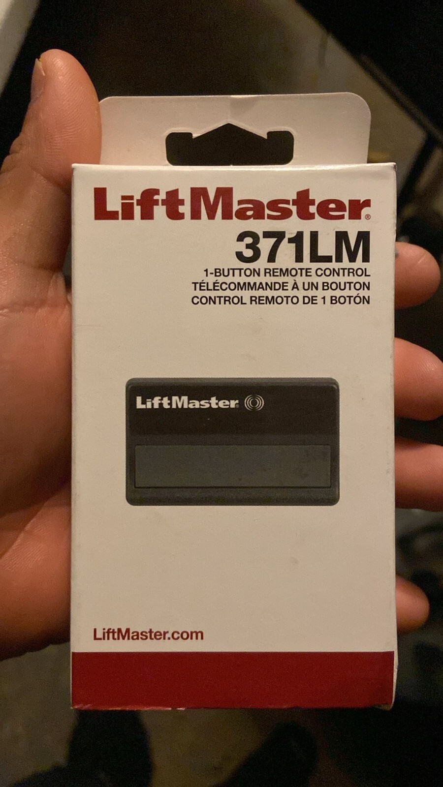 LiftMaster 371LM Garage Door Opener Remote - Black