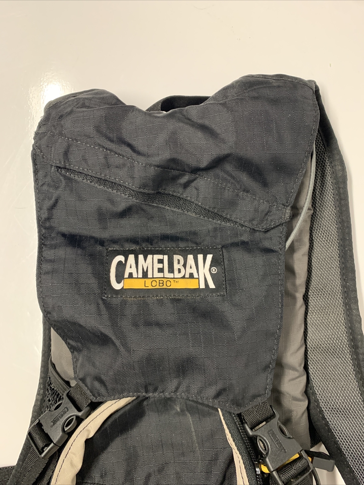 EUC Camelbak LOBO Hiking Padded Backpack Black Tan - No Hydration Pack