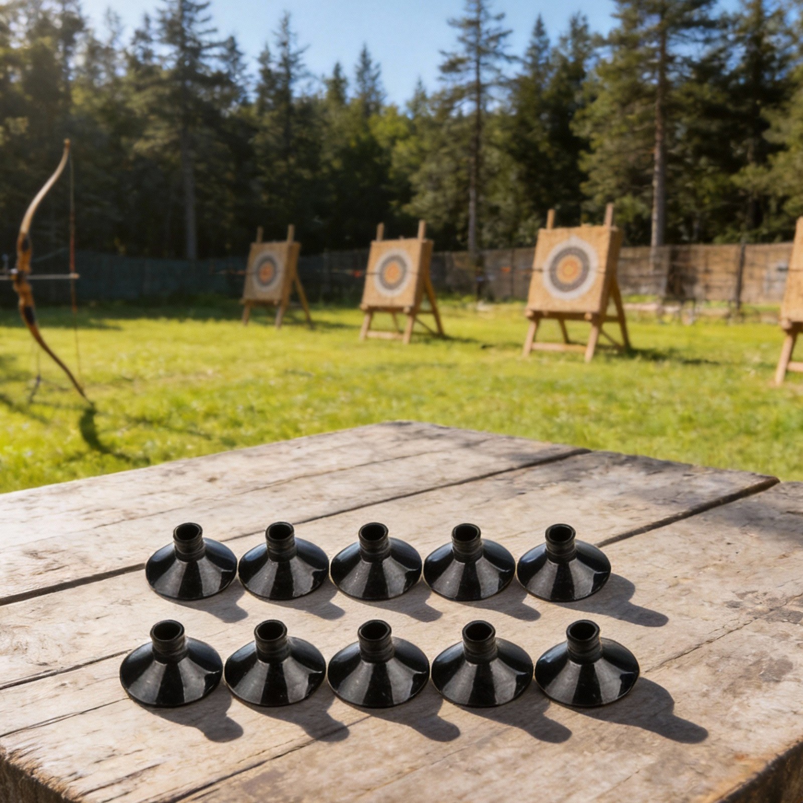 10pcs Rubber Sucker Arrow Shaft Outdoor Garden Vhome Target For Arrow Sucker