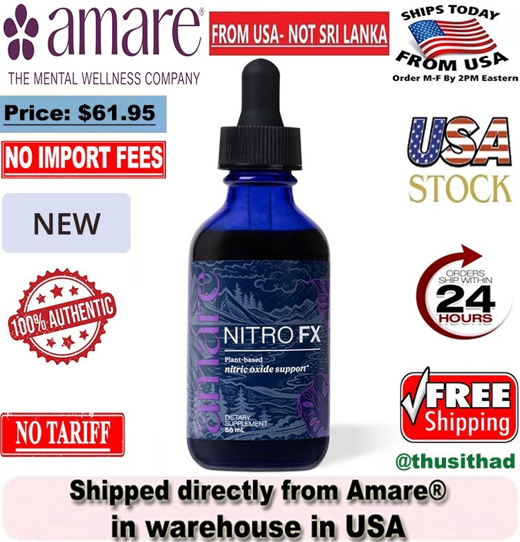 Amare Nitro FX Premium Nitric Oxide Supplement 56ml - New/Sealed❗️US Seller❗️