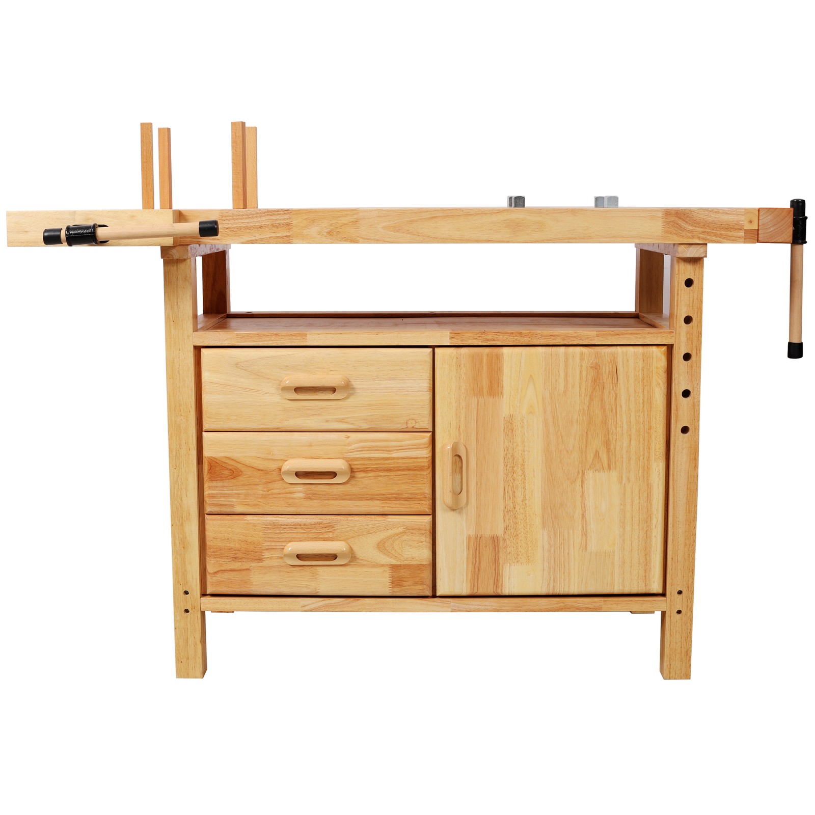 50" Professional Rubberwood Solid Wood Workbench
