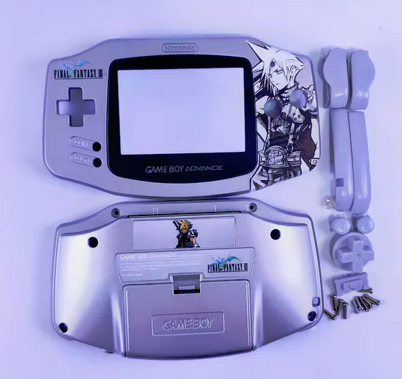 Cloud Final Fantasy 7 Complete Full Shell Kit Game Boy Advance Housing GBA New