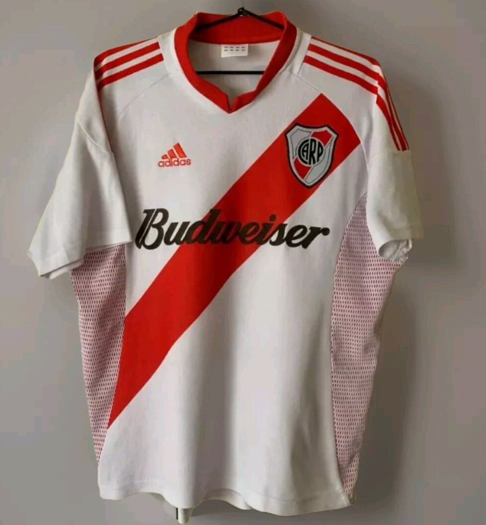 RIVER PLATE ARGENTINA AWAY FOOTBALL SHIRT SIZE M ARIEL ORTEGA RARE MEDIUM